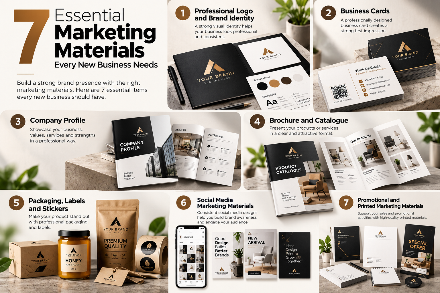 7 Essential Marketing Materials Every New Business Needs