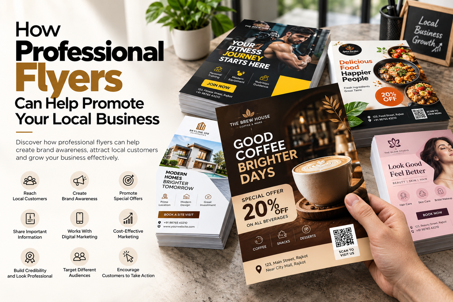 How Professional Flyers Can Help Promote Your Local Business